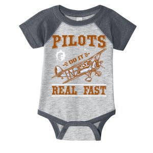 Pilots Do It Real Fast Infant Baby Jersey Bodysuit