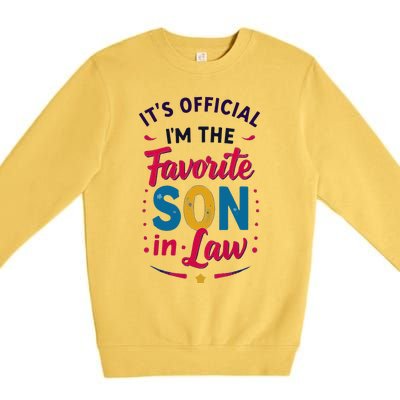 Proudly Declared I’M The Favorite Soninlaw Premium Crewneck Sweatshirt