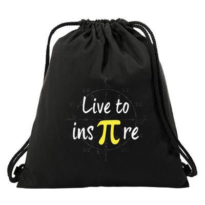 Pi Day Inspire Pi Symbol 3.14 Funny Math Teachers Students .Png Drawstring Bag