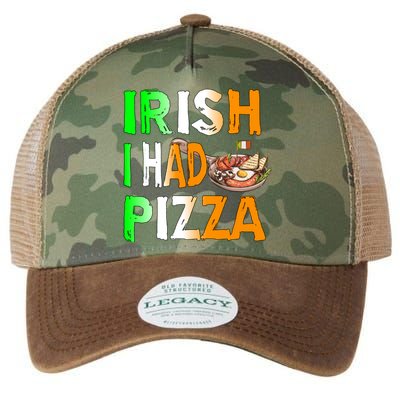 Patrick's Day Irish I Had Pizza Cool Gift Eat Food Restaurant Funny Gift Legacy Tie Dye Trucker Hat