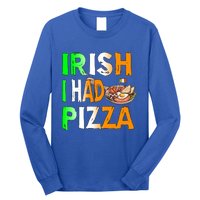 Patrick's Day Irish I Had Pizza Cool Gift Eat Food Restaurant Funny Gift Long Sleeve Shirt