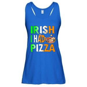 Patrick's Day Irish I Had Pizza Cool Gift Eat Food Restaurant Funny Gift Ladies Essential Flowy Tank