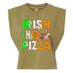 Patrick's Day Irish I Had Pizza Cool Gift Eat Food Restaurant Funny Gift Garment-Dyed Women's Muscle Tee