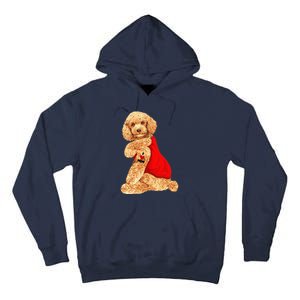 Poodle Dog I Love Mom Tattoo Lover Funny Gift Tall Hoodie