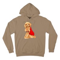 Poodle Dog I Love Mom Tattoo Lover Funny Gift Hoodie