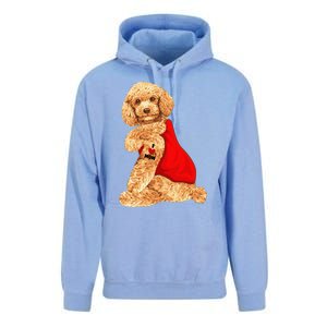 Poodle Dog I Love Mom Tattoo Lover Funny Gift Unisex Surf Hoodie