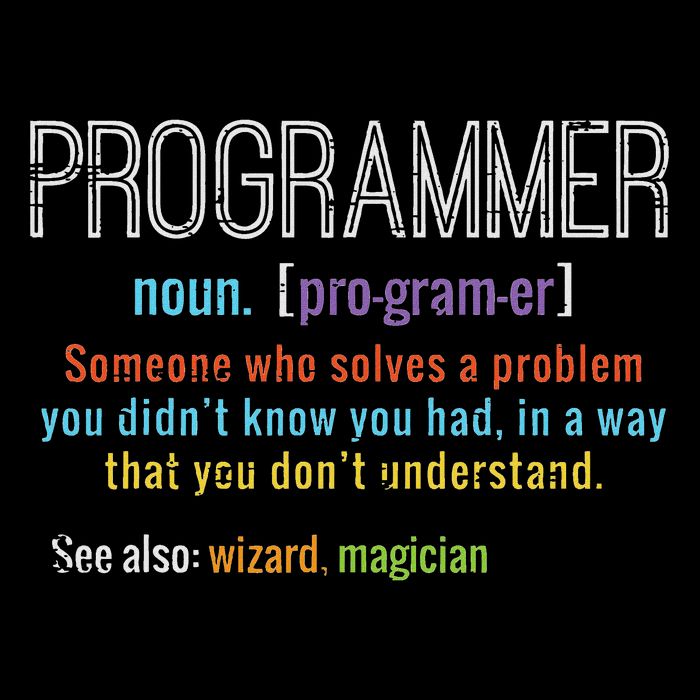 Programmer Definition It Software Developer Coder Men Women V-Neck T-Shirt