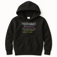 Programmer Definition It Software Developer Coder Men Women Kids Hoodie