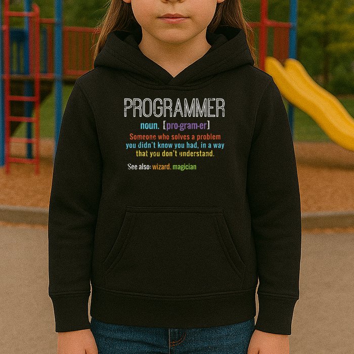 Programmer Definition It Software Developer Coder Men Women Kids Hoodie