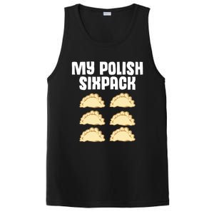 Polish Dumpling Joke Sixpack Pole Pun Polska Perogie Pierogi Cute Gift PosiCharge Competitor Tank