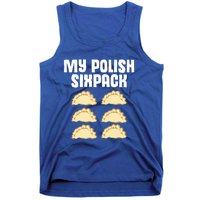 Polish Dumpling Joke Sixpack Pole Pun Polska Perogie Pierogi Cute Gift Tank Top