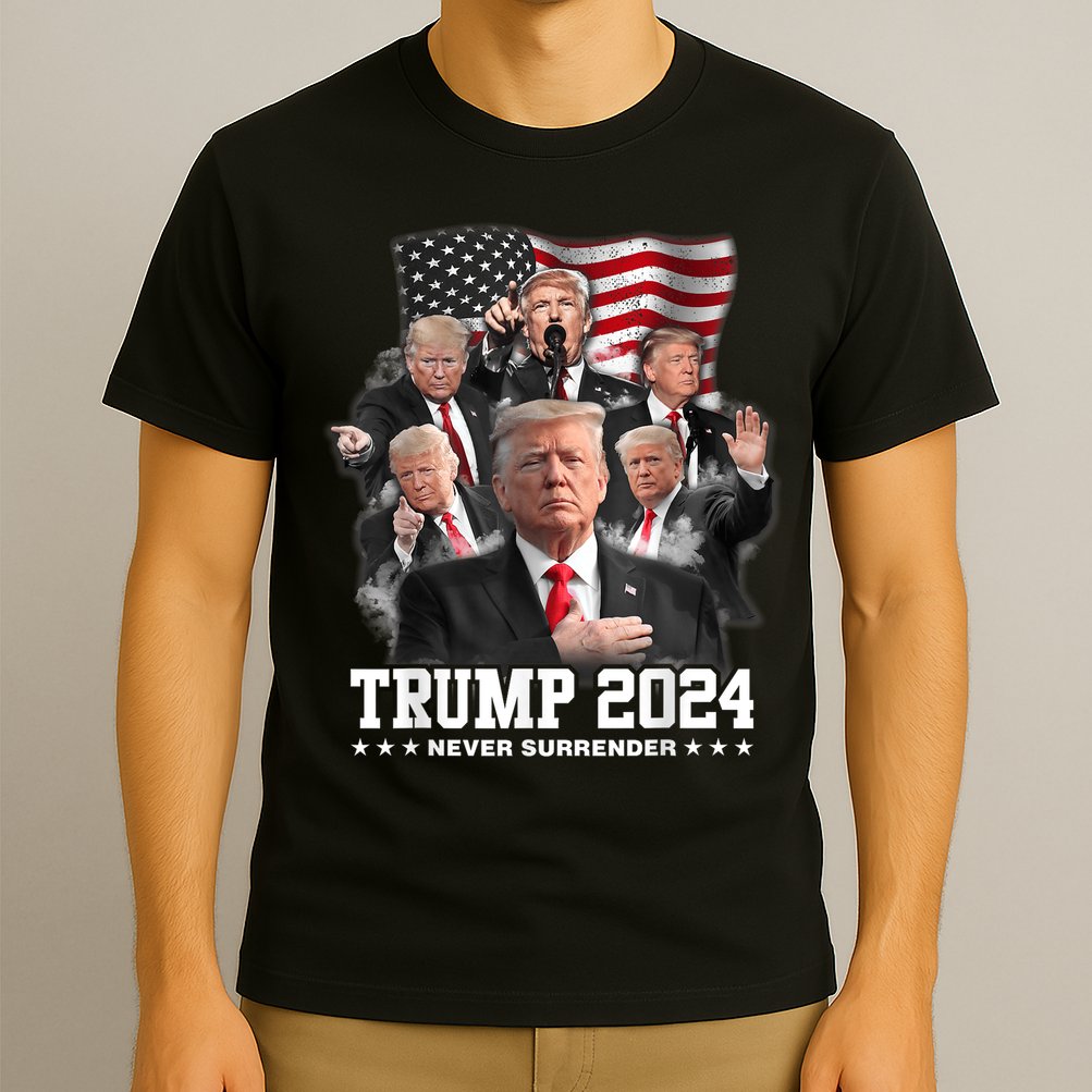 President Donald J Trump 2024 Never Surrender T-Shirt