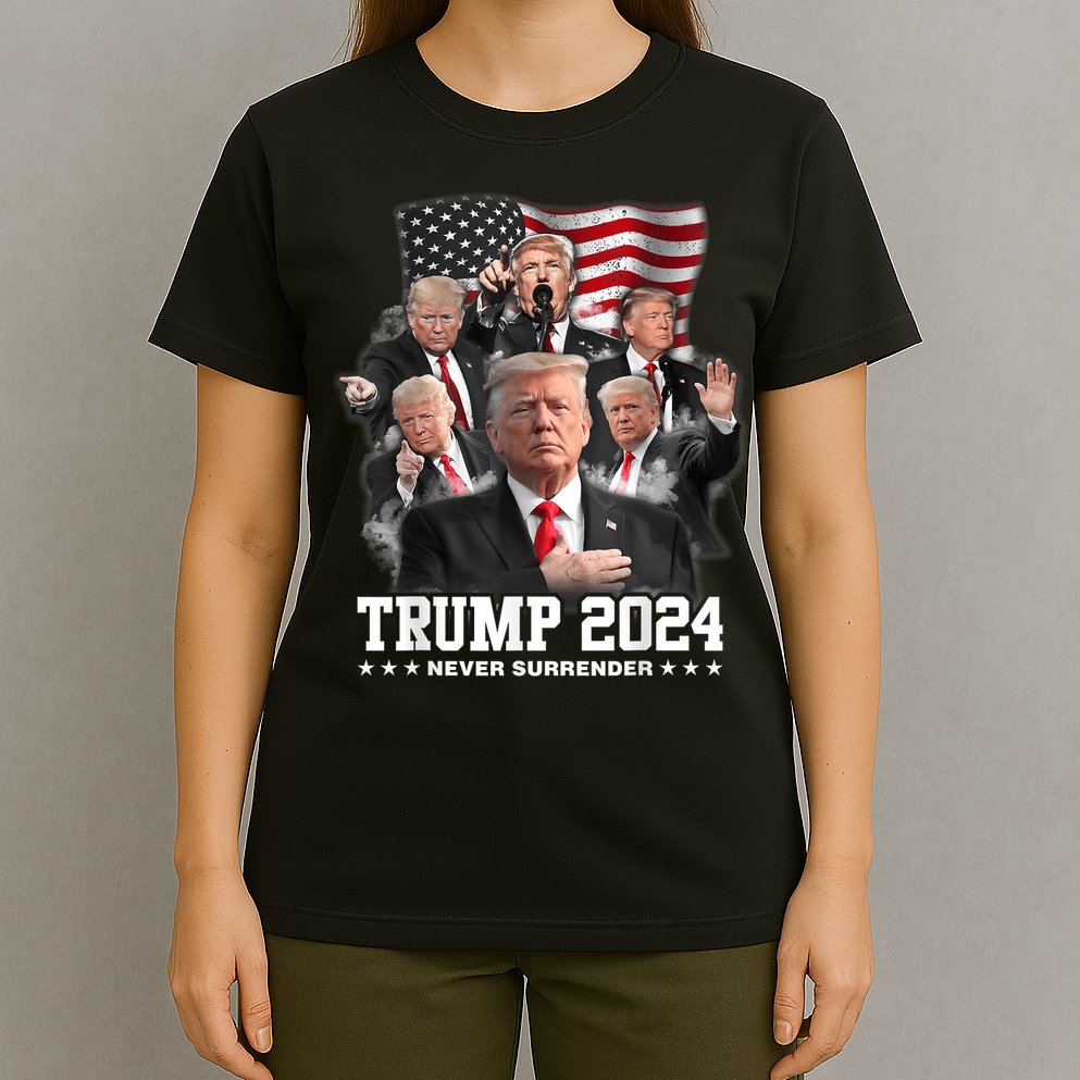 President Donald J Trump 2024 Never Surrender T-Shirt