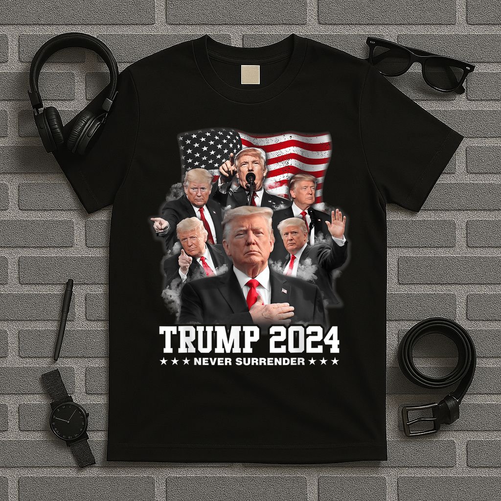 President Donald J Trump 2024 Never Surrender T-Shirt