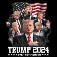 President Donald J Trump 2024 Never Surrender 16 in Basic Backpack