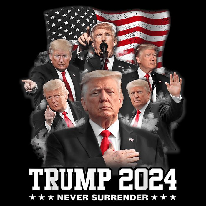 President Donald J Trump 2024 Never Surrender 16 in Basic Backpack