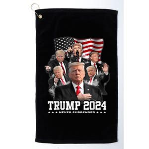 President Donald J Trump 2024 Never Surrender Platinum Collection Golf Towel