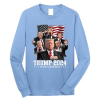 President Donald J Trump 2024 Never Surrender Long Sleeve Shirt