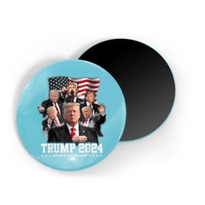 President Donald J Trump 2024 Never Surrender Magnet