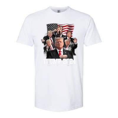 President Donald J Trump 2024 Never Surrender Softstyle CVC T-Shirt