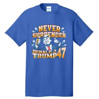 President Donald J Trump 2024 Never Surrender Tall T-Shirt