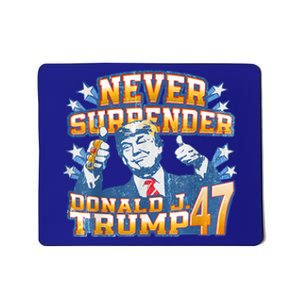 President Donald J Trump 2024 Never Surrender Mousepad