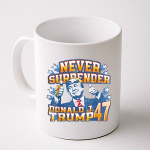 President Donald J Trump 2024 Never Surrender Coffee Mug