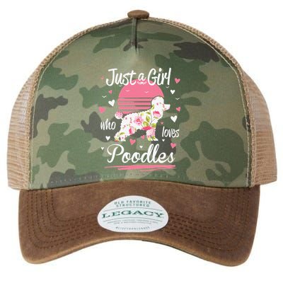 Poodle Design Just A Who Loves Poodles Legacy Tie Dye Trucker Hat