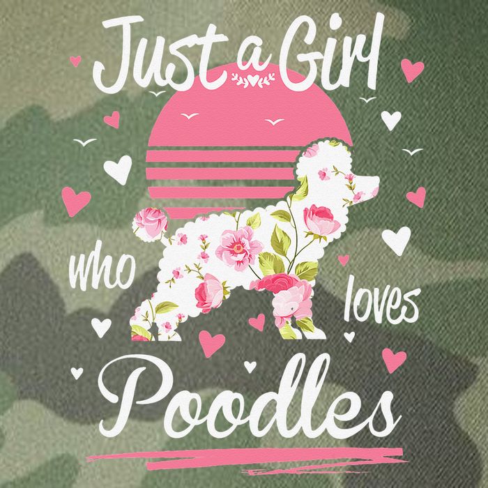 Poodle Design Just A Who Loves Poodles Legacy Tie Dye Trucker Hat