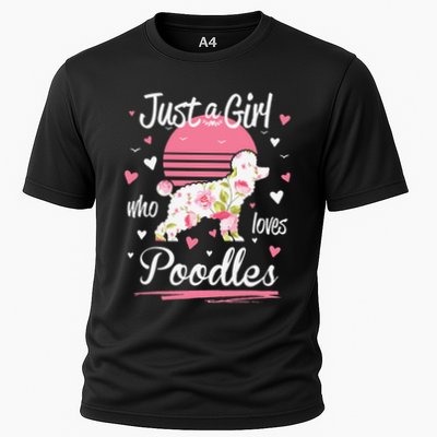 Poodle Design Just A Who Loves Poodles Performance Shirt