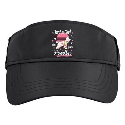 Poodle Design Just A Who Loves Poodles Adult Drive Performance Visor