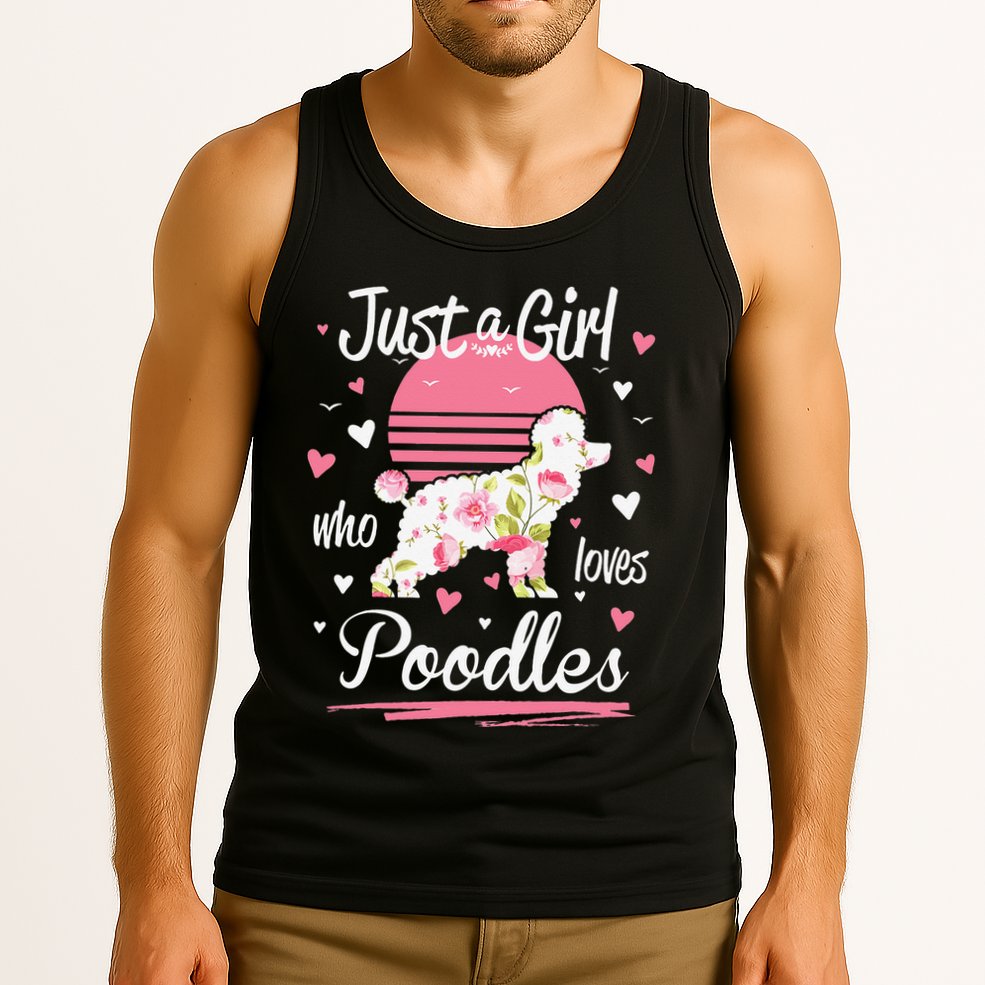 Poodle Design Just A Who Loves Poodles Tank Top