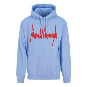 President Donald J Trump Signature Meaningful Gift Unisex Surf Hoodie