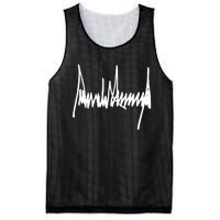 President Donald J Trump Signature Cool Gift Mesh Reversible Basketball Jersey Tank