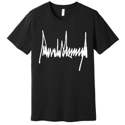 President Donald J Trump Signature Cool Gift Premium T-Shirt