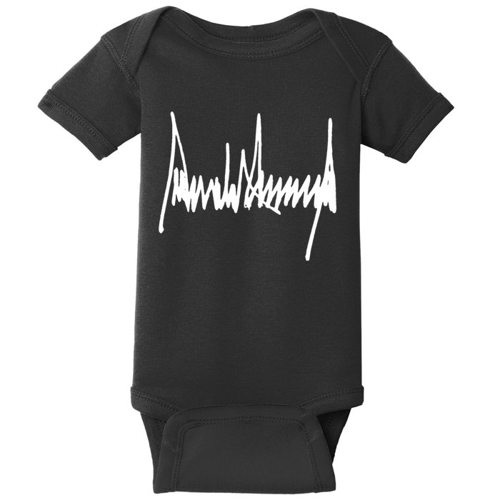 President Donald J Trump Signature Cool Gift Baby Bodysuit