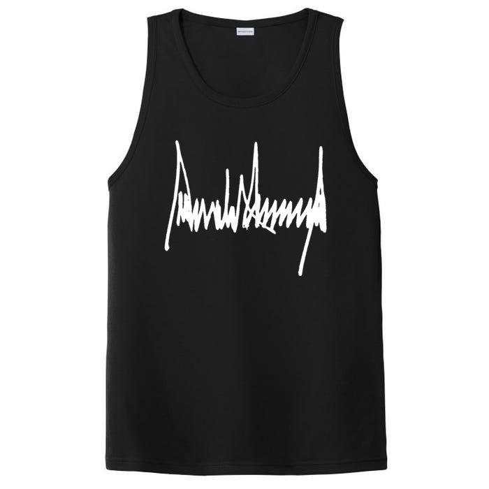 President Donald J Trump Signature Cool Gift PosiCharge Competitor Tank