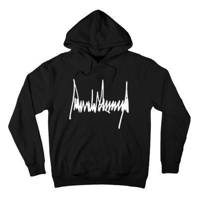 President Donald J Trump Signature Cool Gift Tall Hoodie