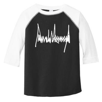 President Donald J Trump Signature Cool Gift Toddler Fine Jersey T-Shirt