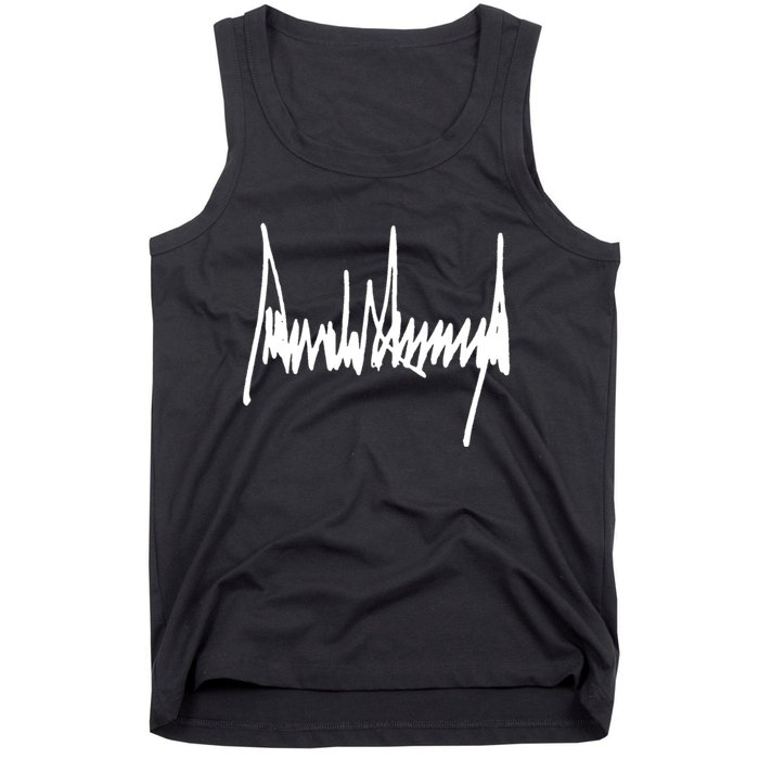 President Donald J Trump Signature Cool Gift Tank Top