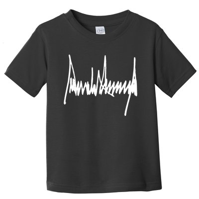 President Donald J Trump Signature Cool Gift Toddler T-Shirt