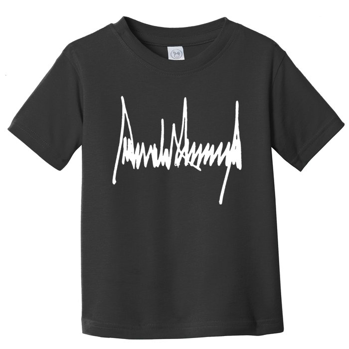 President Donald J Trump Signature Cool Gift Toddler T-Shirt