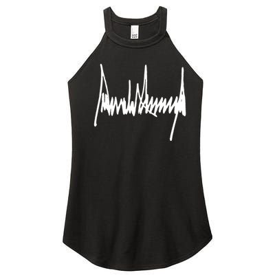 President Donald J Trump Signature Cool Gift Women's Perfect Tri Rocker Tank