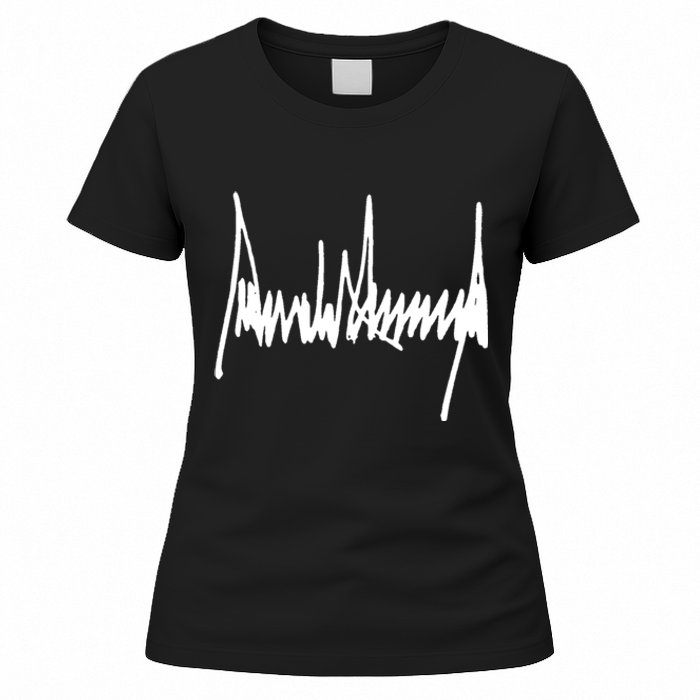 President Donald J Trump Signature Cool Gift Women's T-Shirt