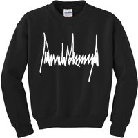 President Donald J Trump Signature Cool Gift Kids Sweatshirt