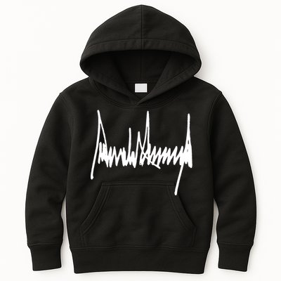 President Donald J Trump Signature Cool Gift Kids Hoodie