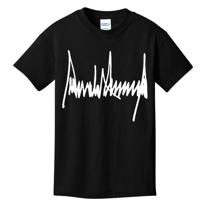 President Donald J Trump Signature Cool Gift Kids T-Shirt