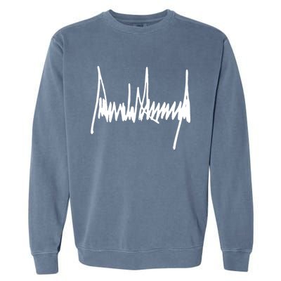 President Donald J Trump Signature Cool Gift Garment-Dyed Sweatshirt