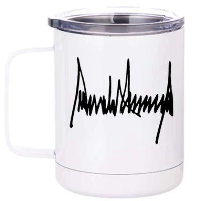 President Donald J Trump Signature Cool Gift 12 oz Stainless Steel Tumbler Cup