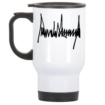 President Donald J Trump Signature Cool Gift Stainless Steel Travel Mug